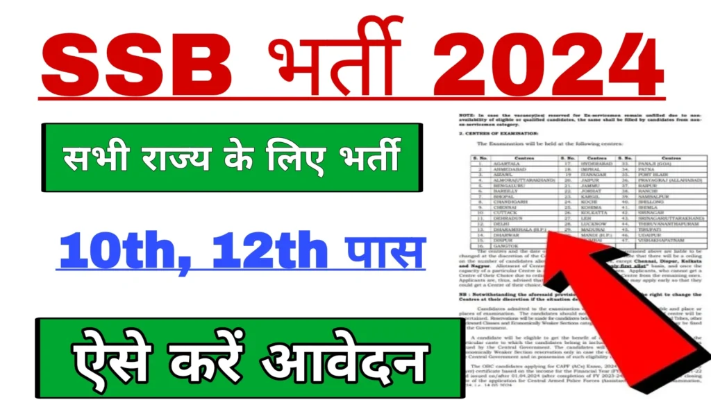 SSB Recruitment 2024